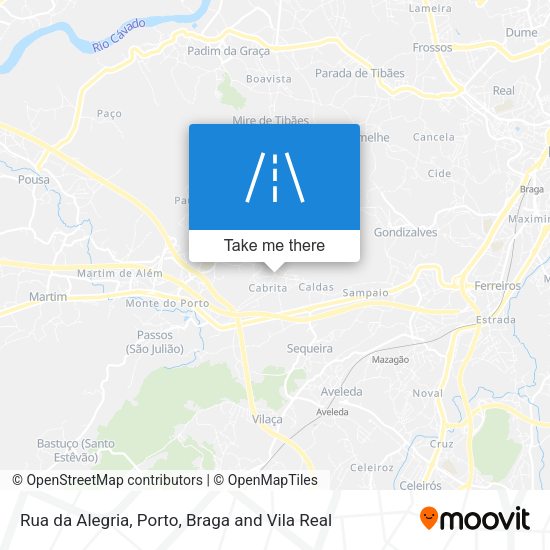 Rua da Alegria mapa