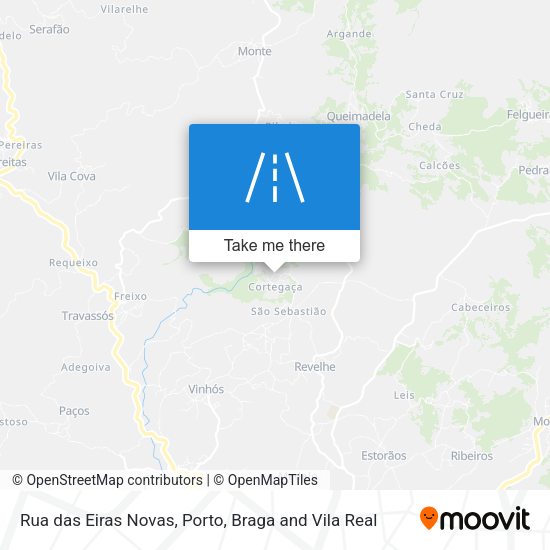 Rua das Eiras Novas mapa