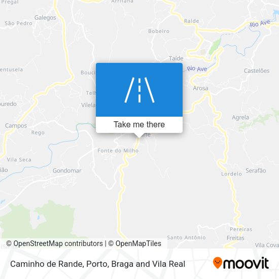 Caminho de Rande mapa