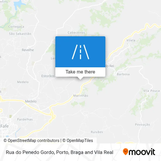 Rua do Penedo Gordo map