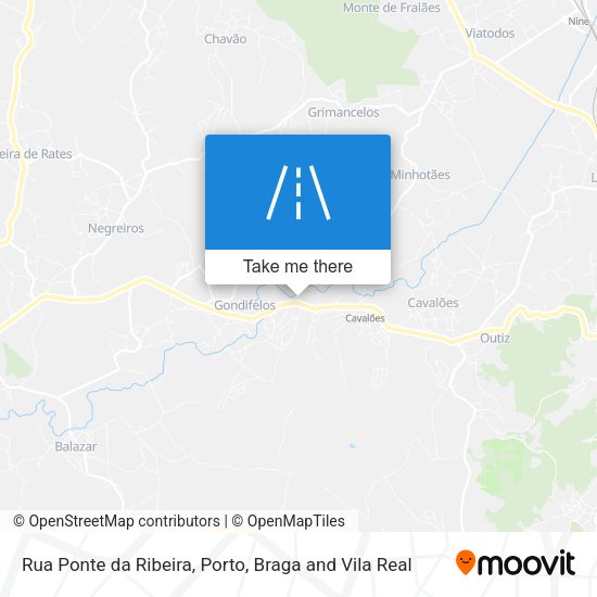 Rua Ponte da Ribeira mapa