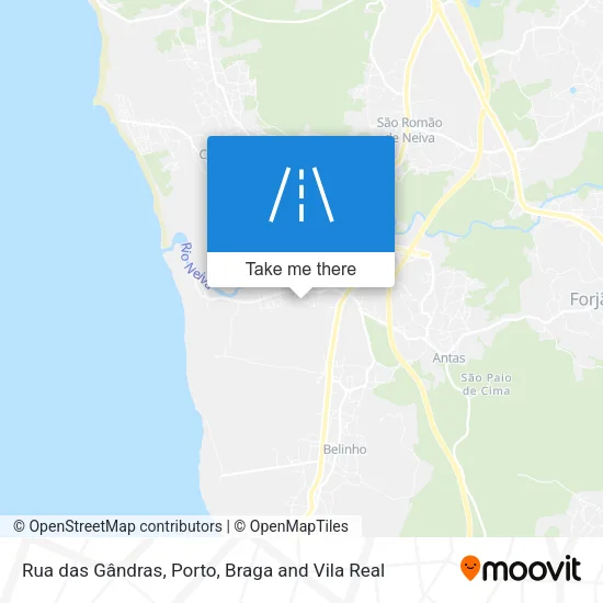 Rua das Gândras map