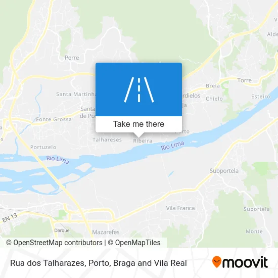 Rua dos Talharazes map