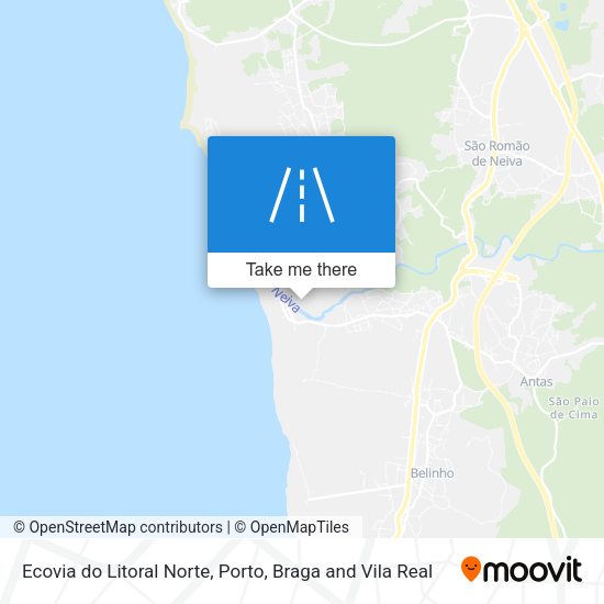 Ecovia do Litoral Norte map