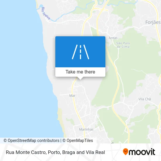 Rua Monte Castro map