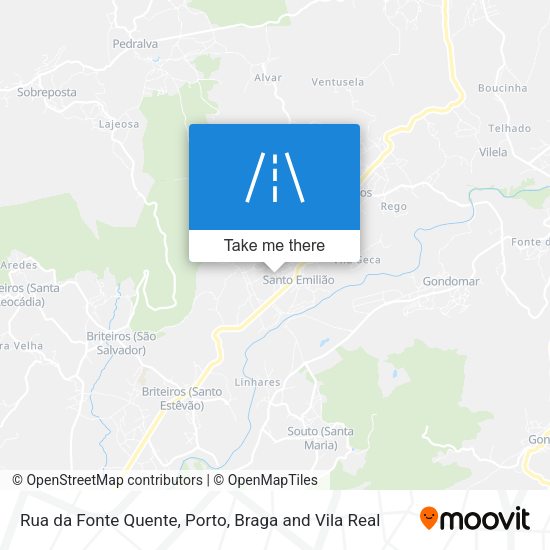 Rua da Fonte Quente map