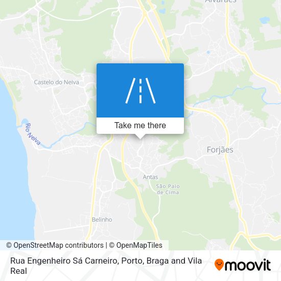 Rua Engenheiro Sá Carneiro mapa