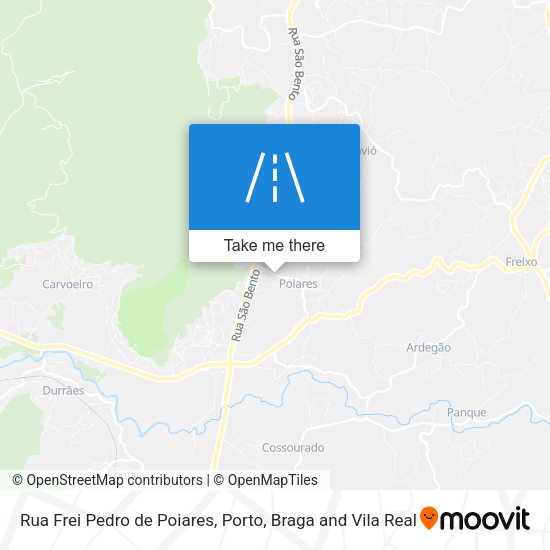 Rua Frei Pedro de Poiares map
