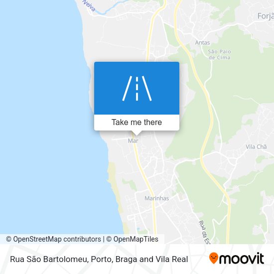 Rua São Bartolomeu mapa