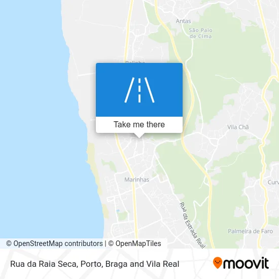 Rua da Raia Seca map