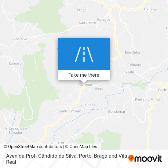 Avenida Prof. Cândido da Silva map