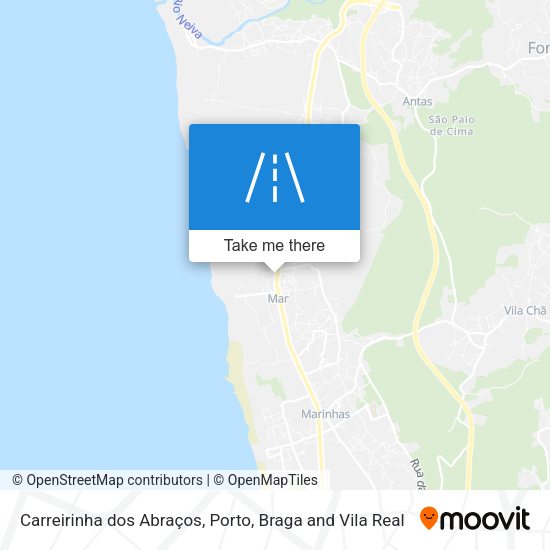 Carreirinha dos Abraços mapa