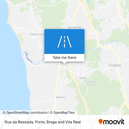 Rua da Bessada mapa