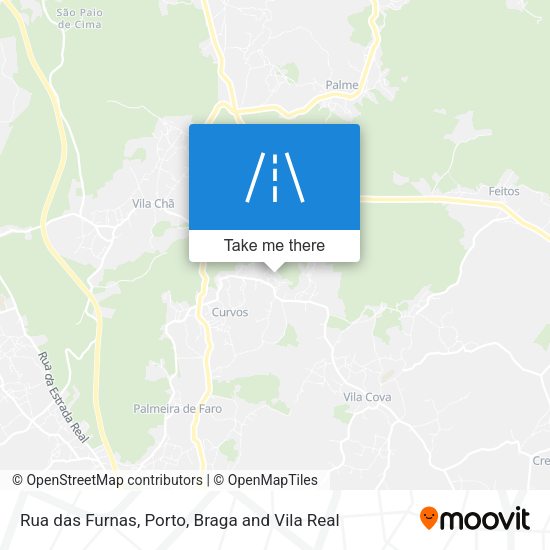 Rua das Furnas mapa