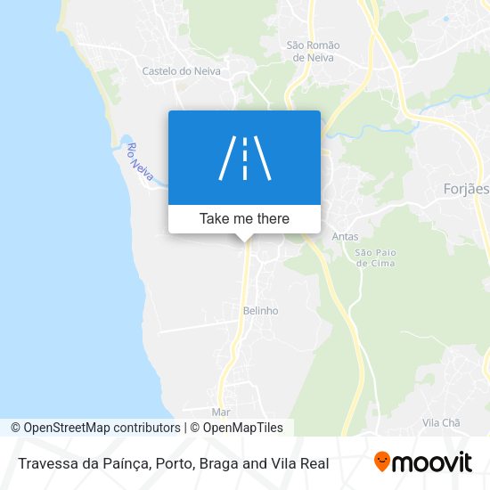 Travessa da Paínça mapa