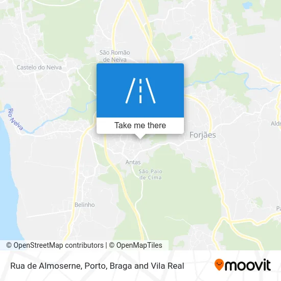 Rua de Almoserne map