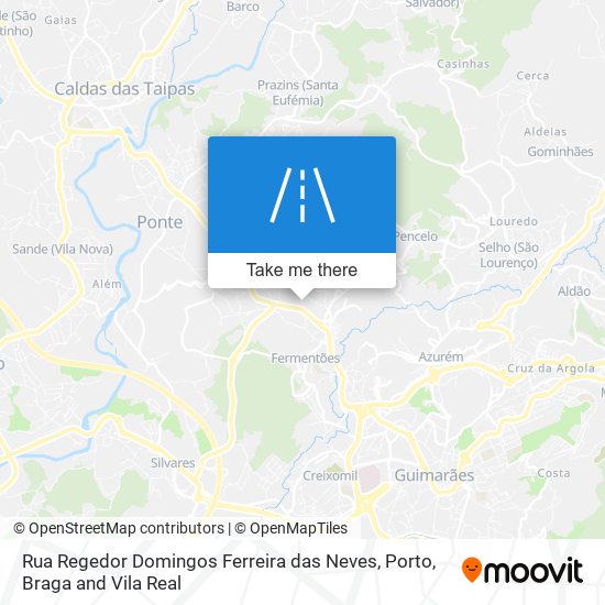 Rua Regedor Domingos Ferreira das Neves map