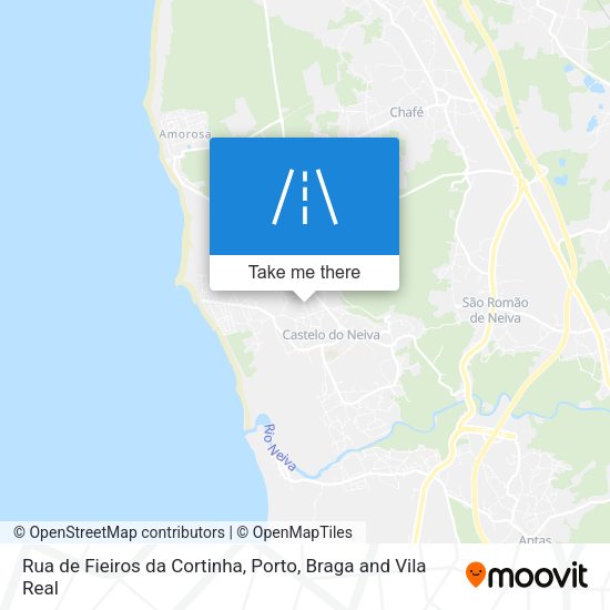 Rua de Fieiros da Cortinha map