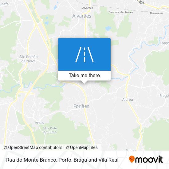 Rua do Monte Branco mapa
