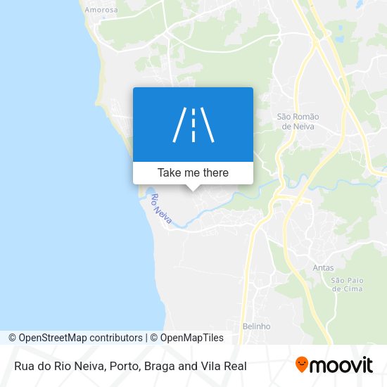 Rua do Rio Neiva mapa