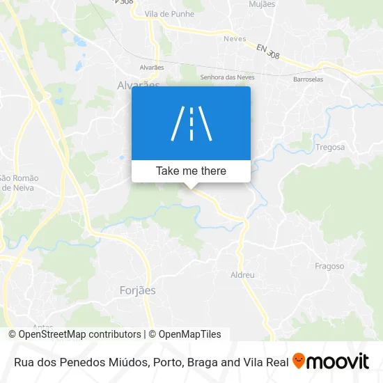 Rua dos Penedos Miúdos map