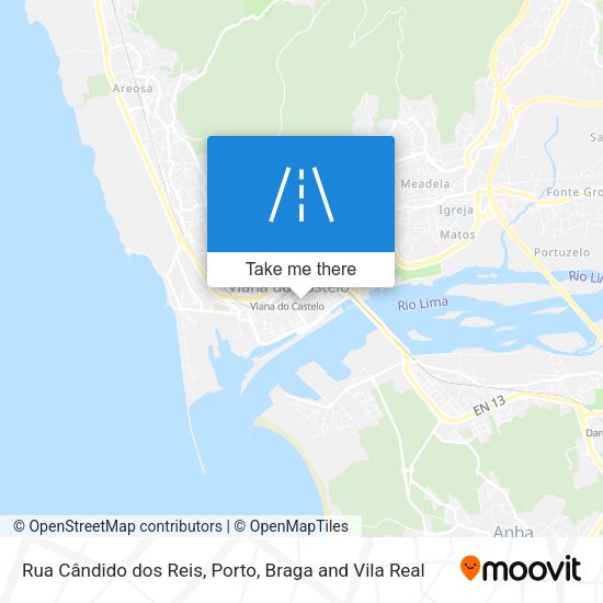 Rua Cândido dos Reis map