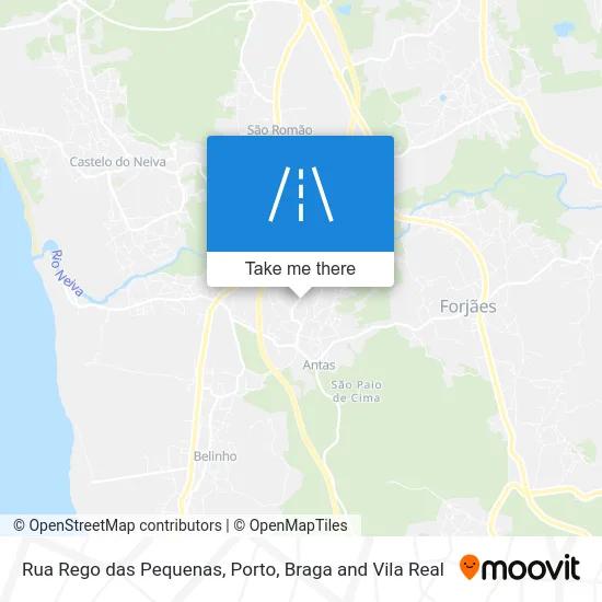 Rua Rego das Pequenas map