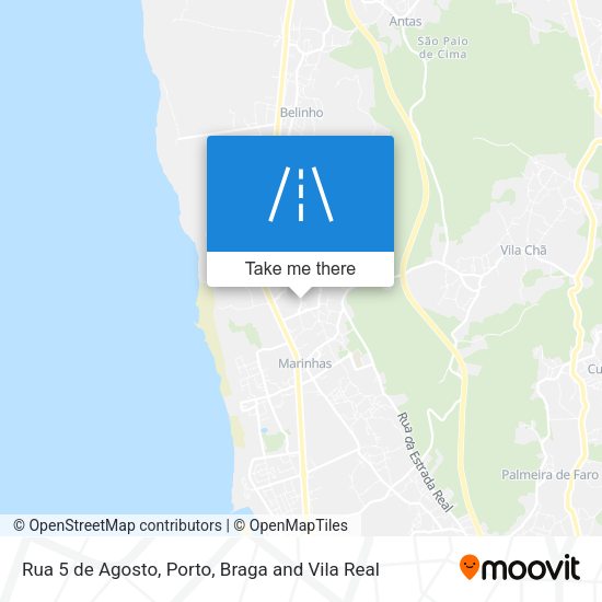 Rua 5 de Agosto mapa