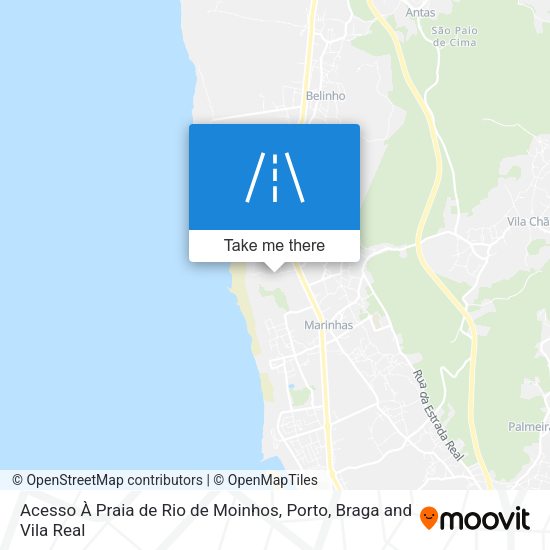 Acesso À Praia de Rio de Moinhos map