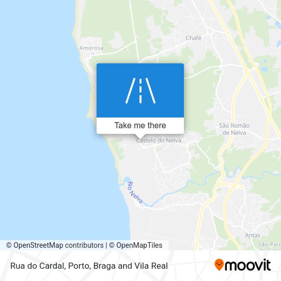 Rua do Cardal mapa