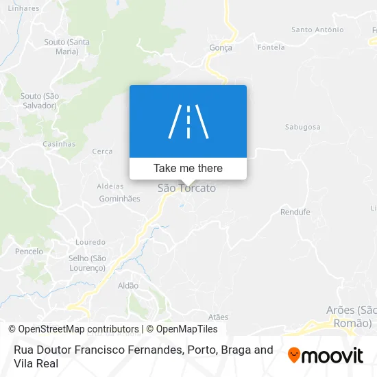 Rua Doutor Francisco Fernandes map