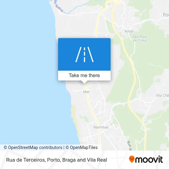 Rua de Terceiros map