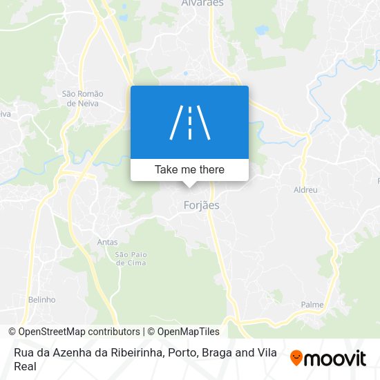 Rua da Azenha da Ribeirinha mapa