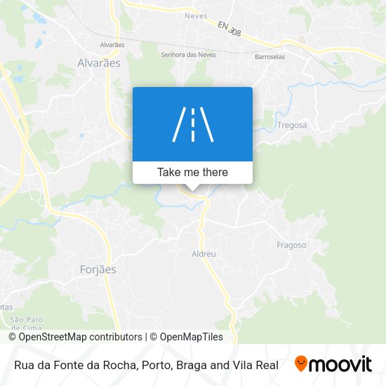 Rua da Fonte da Rocha mapa