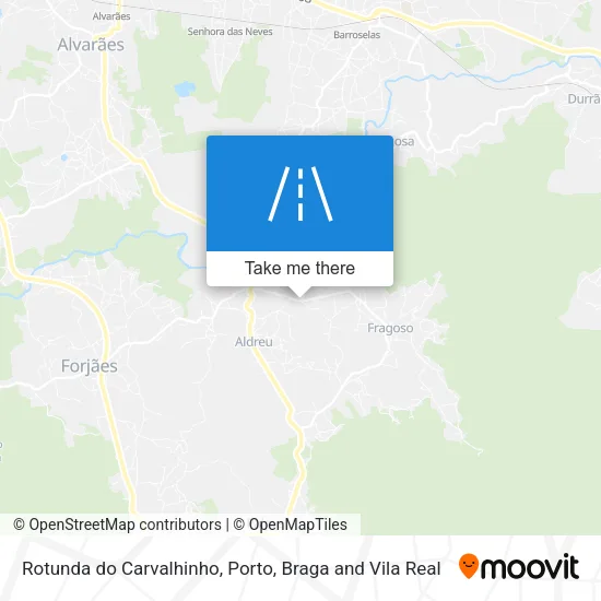 Rotunda do Carvalhinho map