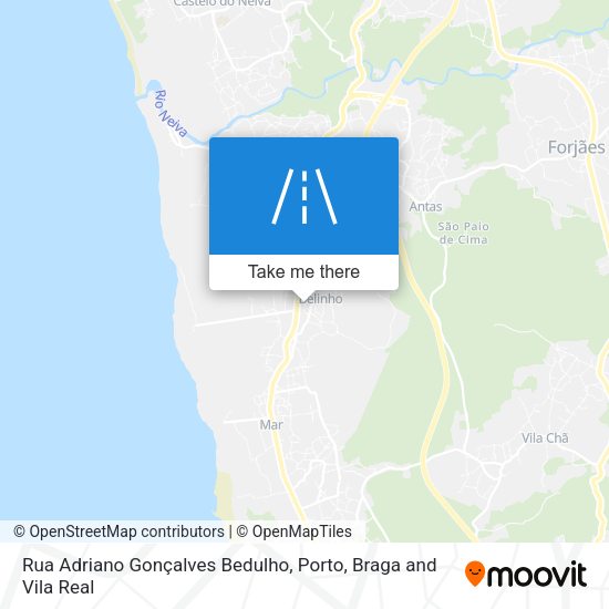 Rua Adriano Gonçalves Bedulho mapa