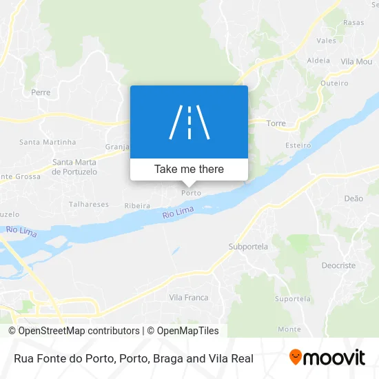 Rua Fonte do Porto map