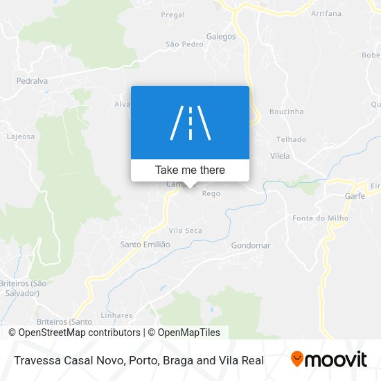 Travessa Casal Novo mapa