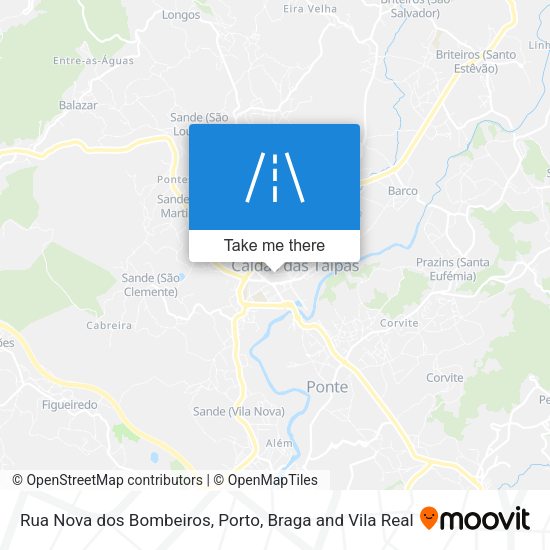 Rua Nova dos Bombeiros mapa