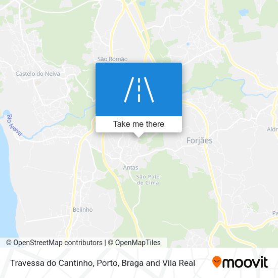 Travessa do Cantinho mapa