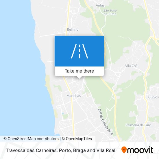 Travessa das Carneiras mapa