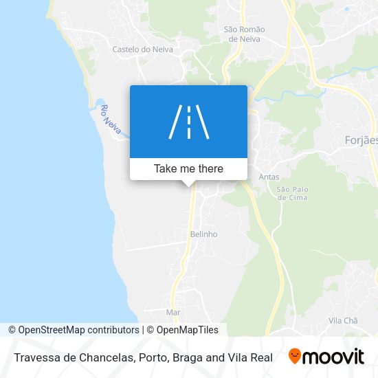 Travessa de Chancelas mapa