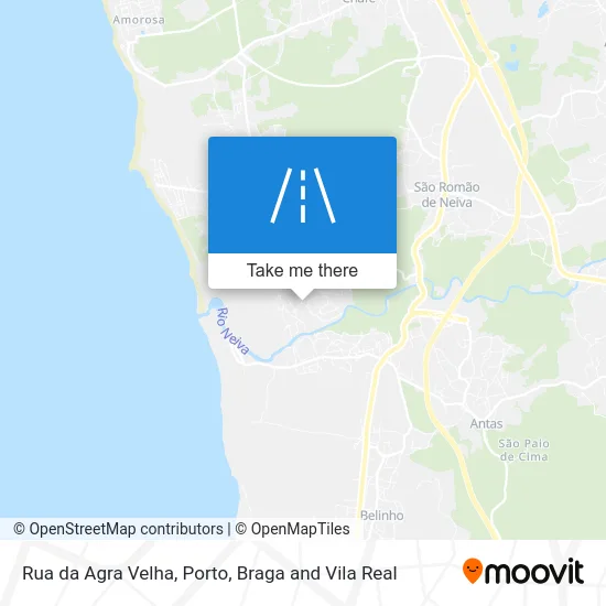 Rua da Agra Velha map