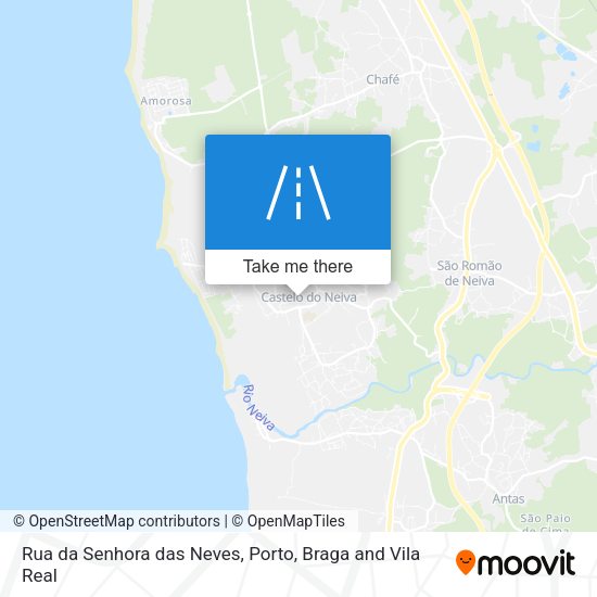 Rua da Senhora das Neves map