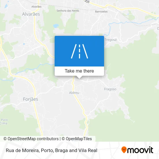 Rua de Moreira map