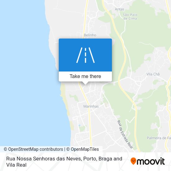 Rua Nossa Senhoras das Neves mapa