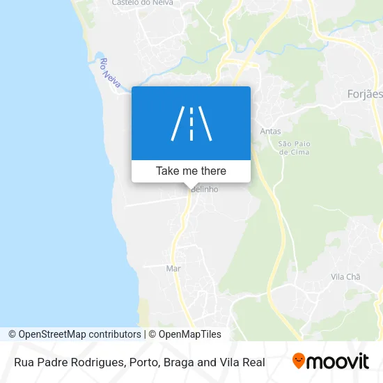 Rua Padre Rodrigues map