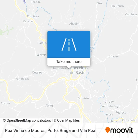 Rua Vinha de Mouros map