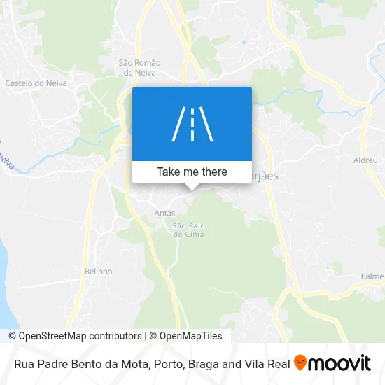 Rua Padre Bento da Mota map