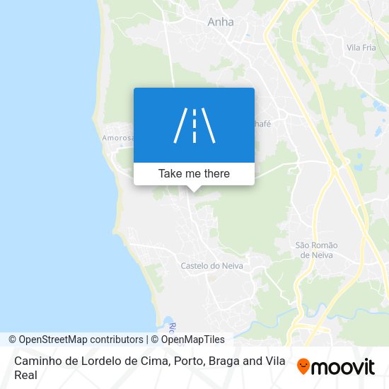 Caminho de Lordelo de Cima mapa